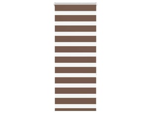 Store zèbre, store de fenêtre marron 65x150 cm largeur du tissu 60,9 cm polyester cf48720