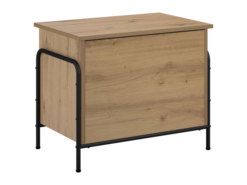 Boîte de rangement, coffre de rangement chêne artisanal 80x40x49,5 cm shl85989  - Conforama E