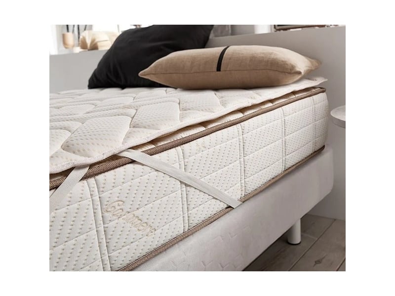  Surmatelas visco cashmere - mousse à mémoire de forme 55 kgm³, 3-4 cm et 7 zones de repos 8435720053401 - Conforama C