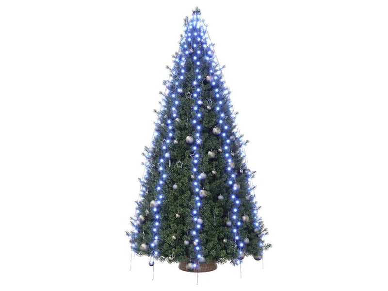  Guirlande lumineuse d'arbre de noël 400 led bleu 400 cm  - Conforama C