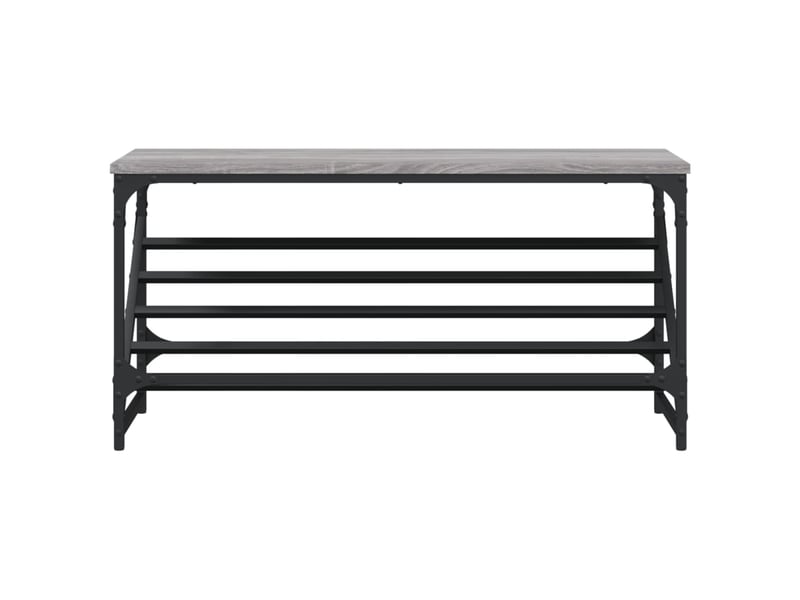  Meuble à chaussures, étagère à chaussures sonoma gris 90x30x45 cm bois d'ingénierie  - Conforama D