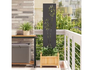 Vidaxl écran de confidentialité de jardin fretwork noir 32 x 140 cm