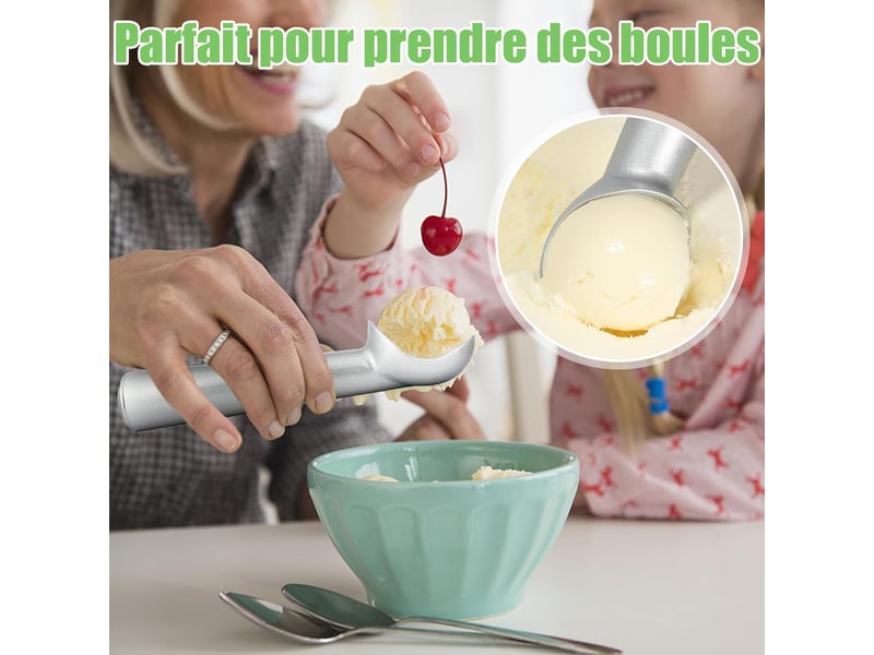  Cuillère à crème glacée 7 pouces – acier inoxydable  - Conforama B