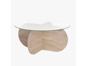 Table basse  coloris beige MOBILIER DECO 