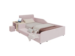 Lit combiné 90x200 cm <strong>OKWISH</strong>  <strong></strong> coloris rose