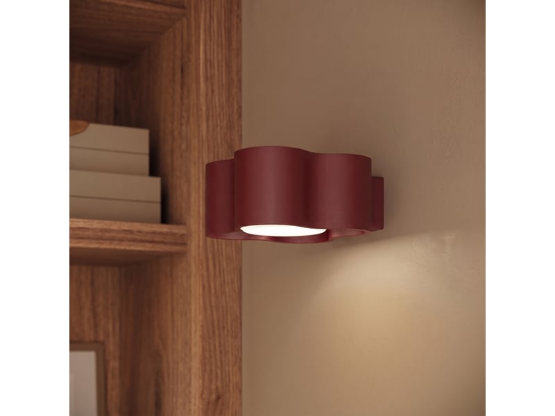  Plafonnier ovio 2 bordeaux gx53 aluminium moderne 8x24.5x12cm SL.3369 - Conforama D
