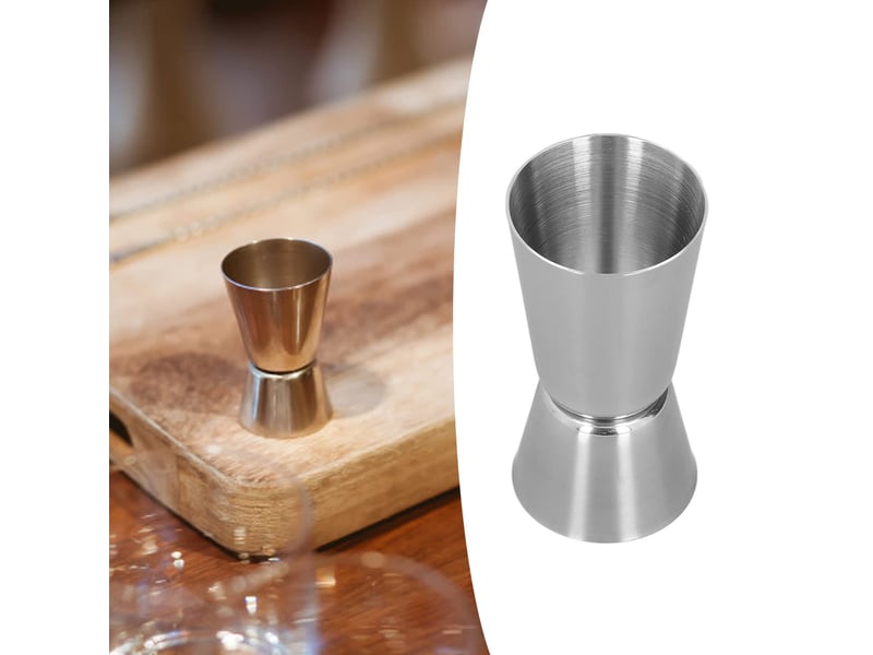  Doseur double poli de manière exquise, apparence simple et élégante, design épais, facile à nettoyer, doseur de mesur  - Conforama B