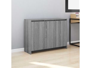 Buffet - bahut - meuble de rangement sonoma gris 102x33x75 cm bois d'ingénierie
