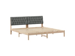 Lit 2 places 200x200 cm coloris marron