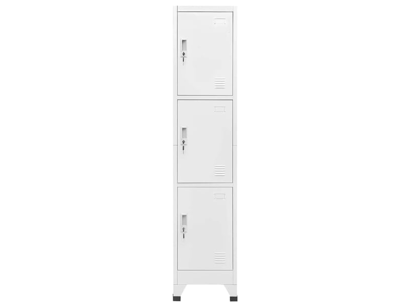  Armoire à casier, rangement de bureau avec 3 compartiments 38x45x180 cm  - Conforama A