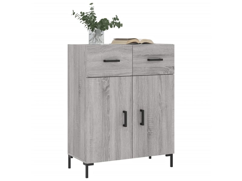  Buffet - bahut - meuble de rangement sonoma gris 69,5x34x90 cm bois d'ingénierie  - Conforama C