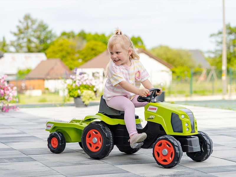  Tracteur enfant claas avec remorque 2 à 6 ans - falk  - Conforama E