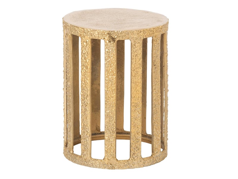  Table d'appoint design en métal gwene 45cm doré  - Conforama A