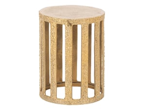 Table d'appoint design en métal gwene 45cm doré