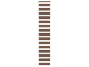 Store zèbre, store de fenêtre marron 50x230 cm largeur du tissu 45,9 cm polyester cf48710