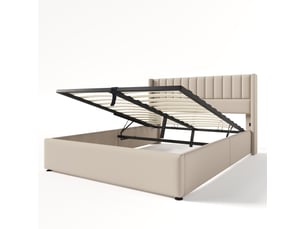 Lit coffre 160x200 cm MEULVA   coloris beige