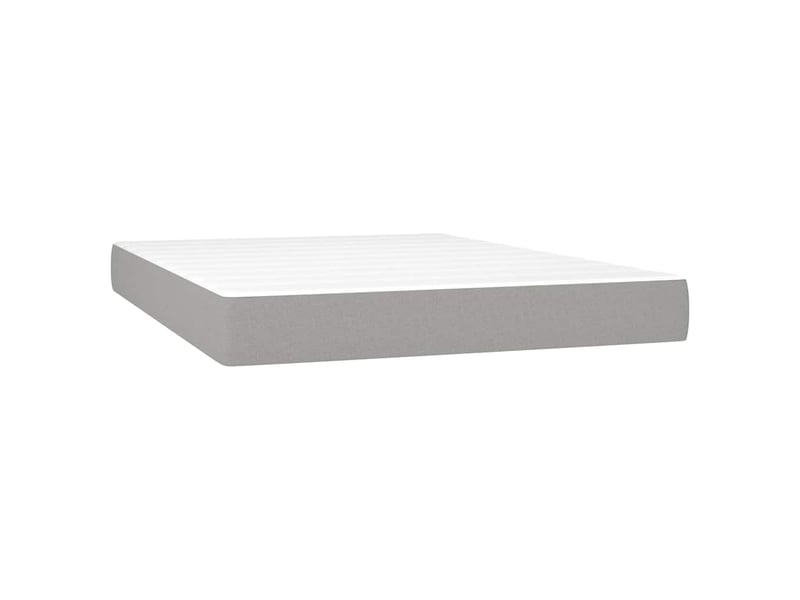  Matelas de lit à ressorts ensachés fermeté moyenne gris clair 140x190x20 cm  - Conforama A