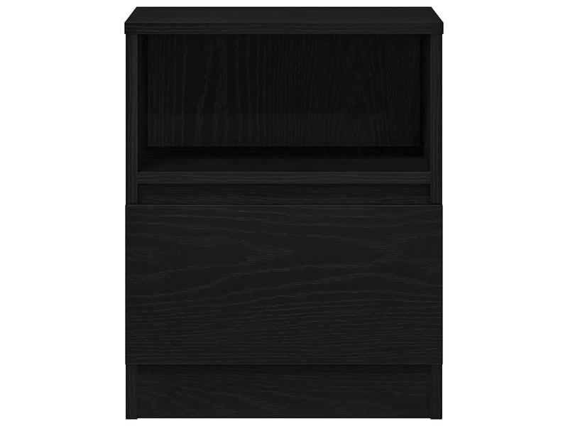  Table de chevet - cabinet de chevet - table de nuit chêne noir 40 x 40 x 50 cm bois d'ingénierie  - Conforama E