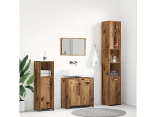 Ensemble de meubles salle de bain 4 pcs bois d'ingénierie cf63962