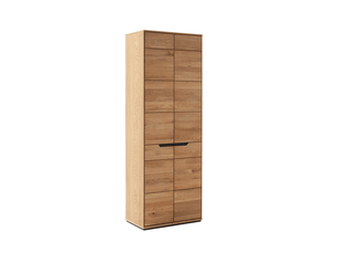 Armoire de rangement 2 portes coloris chêne sauvage - longueur 69 × profondeur 41 × hauteur 195 cm