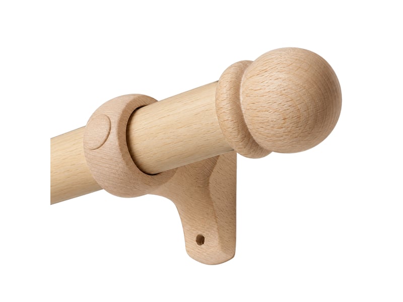  Kit tringle à rideaux en bois made in france d28mm 180 cm  - Conforama B