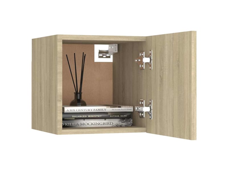  Ensemble de meubles tv 6 pcs chêne sonoma bois d'ingénierie shl73399  - Conforama E