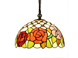 Suspension design en verre coloré – lustre led moderne pour salon, chambre, restaurant, bar et hôtel