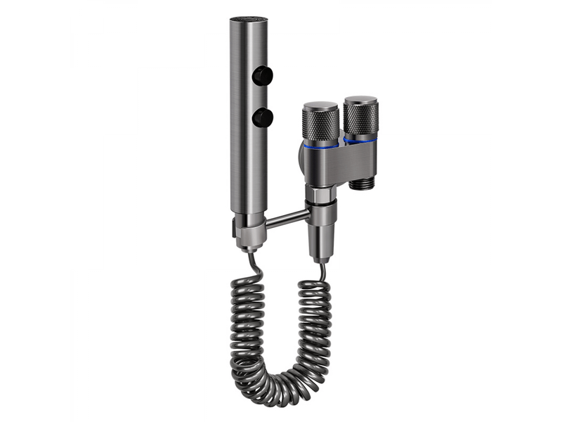  Ensemble de pulvérisateur de bidet portable avec tuyau extensible 3 m, double valve, pour toilettes uk, hygiène personnelle et lavage animal  - Conforama A