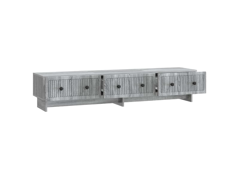  Meuble tv - banc tv - meuble de rangement 147 x 34,5 x 30 cm sonoma gris bois d'ingénierie  - Conforama E