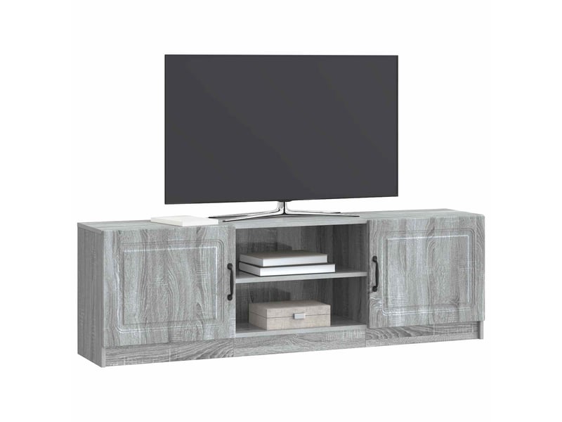  Meuble tv - banc tv - meuble de rangement sonoma gris 150 x 31 x 47 cm bois d'ingénierie  - Conforama C