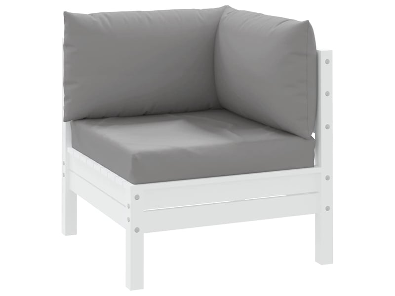  Lot de 3 coussins de palette, coussins de canapé gris tissu oxford cf59678  - Conforama C