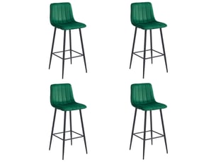 tabouret de bar <strong>SANS MARQUE</strong> - vert hauteur d'assise 76 cm vendu Par 4