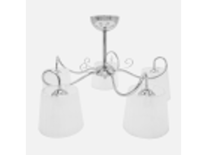  Fabrilamp cuzco, lampe classique, 5xe14, chromé, 37 x 65 x 65 cm 155555020 - Conforama D