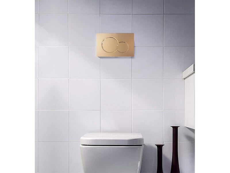  Convient au panneau de commande sigma 01 — bouton de réservoir, bouton de chasse d'eau, bouton de réservoir dissimulé,doré  - Conforama D
