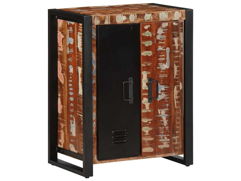  Buffet - bahut - meuble de rangement multicolore 55x35x70 cm bois massif récupération  - Conforama C