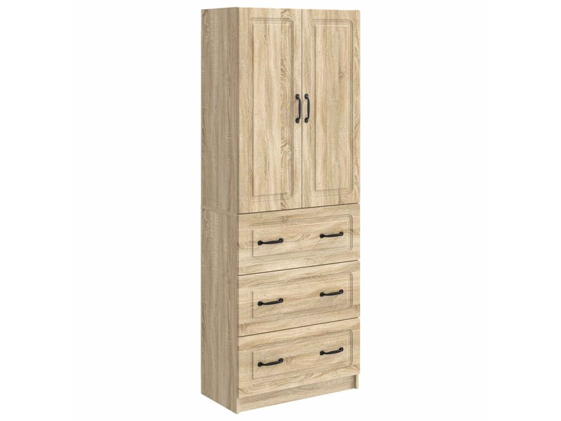  Ensemble de meubles 2 pcs, rangement de salon 66 x 34,5 x 87 cm bois d'ingénierie shl814  - Conforama A