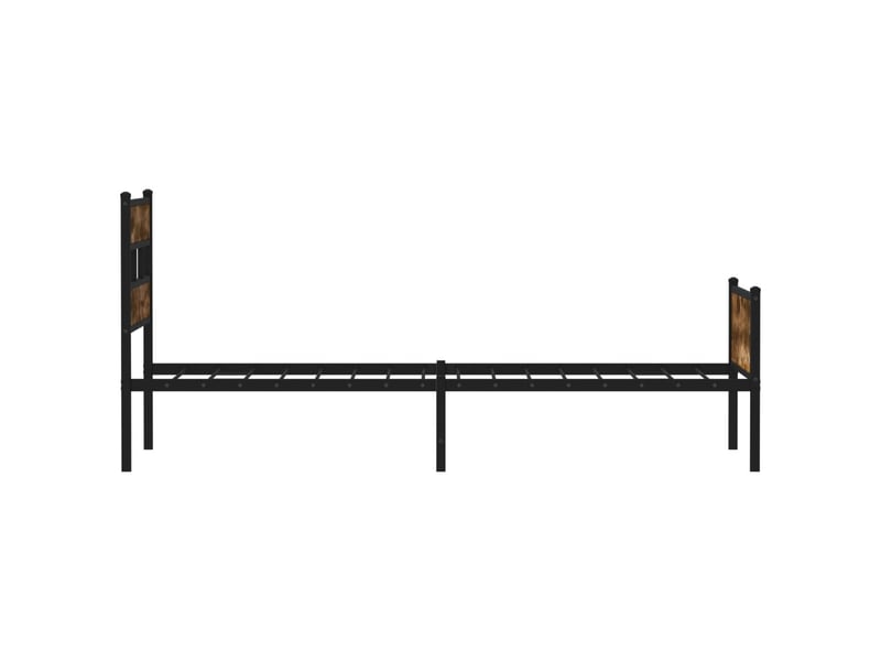 Lit simple- lit adulte - cadre de lit sans matelas chêne fumé 80x200cm bois d'ingénierie - Conforama D