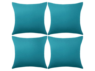 Lot de 4 housses de coussin décoratives d'extérieur imperméables, housse de coussin carrée imperméable pour patio, balcon, jardin, pour canapé, lit, t, 45 x 45 cm, vert