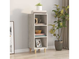 Buffet cuisine, meuble de rangement, bahut gris béton 34,5x32,5x90 cm bois d'ingénierie shl2052