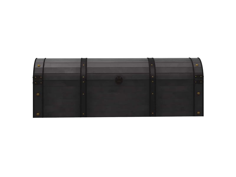  Coffre de rangement bois massif style vintage 120x30x40 cm  - Conforama C