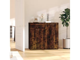 Buffet 1 porte(s)  1 tiroir(s) <strong></strong> <strong></strong> - 80 cm coloris marron 