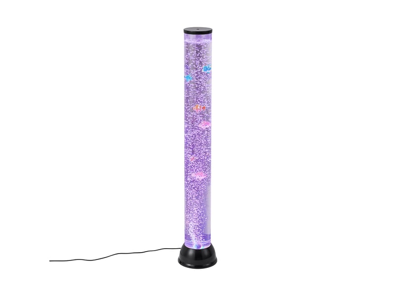  Tube à bulles noir 90 cm avec led rgb - zoop  - Conforama A