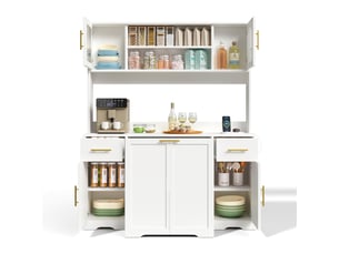 Buffet 2 tiroir(s) coloris blanc