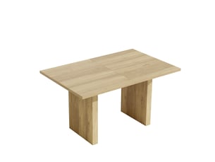 Table à manger extensible 140 à 200 x 90 cm, 6 à 8 personnes, plateau rectangulaire épais, décor chêne