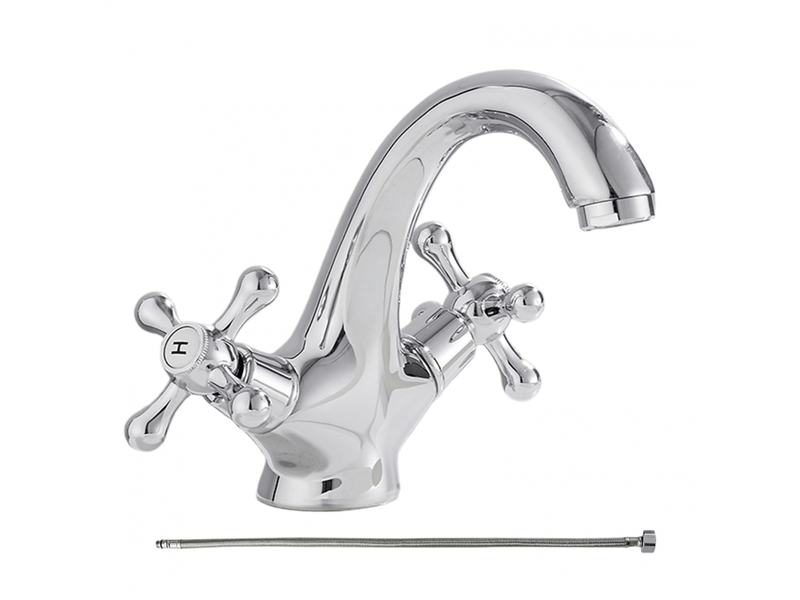  Robinet de cuisine et salle de bains monotrou mélangeur eau chaudefroide en laiton  - Conforama A