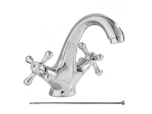 Robinet de cuisine et salle de bains monotrou mélangeur eau chaudefroide en laiton