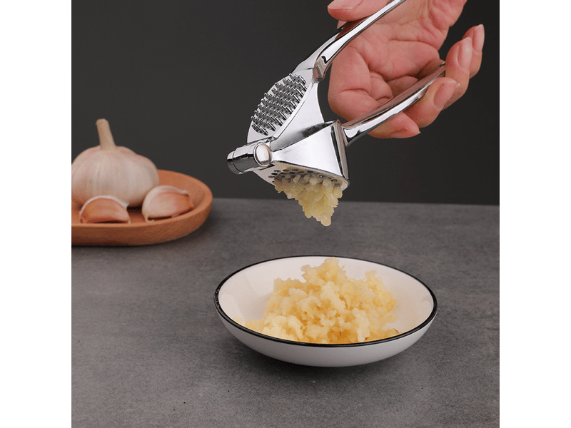 Presse-ail en acier inoxydable nouvellement conçu, couleur transfrontalière, presse-ail en métal, ustensiles de cuisine - Conforama C