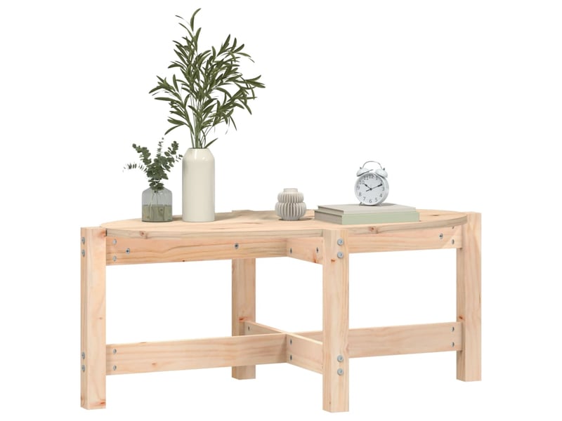  Table basse | table d'appoint salon 87x48x35 cm bois massif de pin  - Conforama D