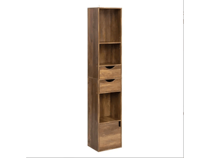 Bibliotheque coloris marron ARVELLA - 30 cm x 157.5 cm