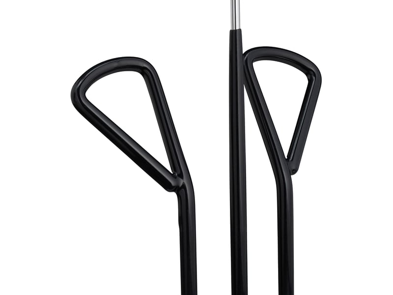  Lot de 3 cintres à chaussures pratiques rangement 33,5 x 14 x 4 cm en fer noir 13_0018174  - Conforama D